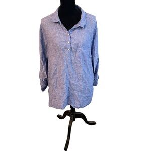 Blue Button-Up Shirt